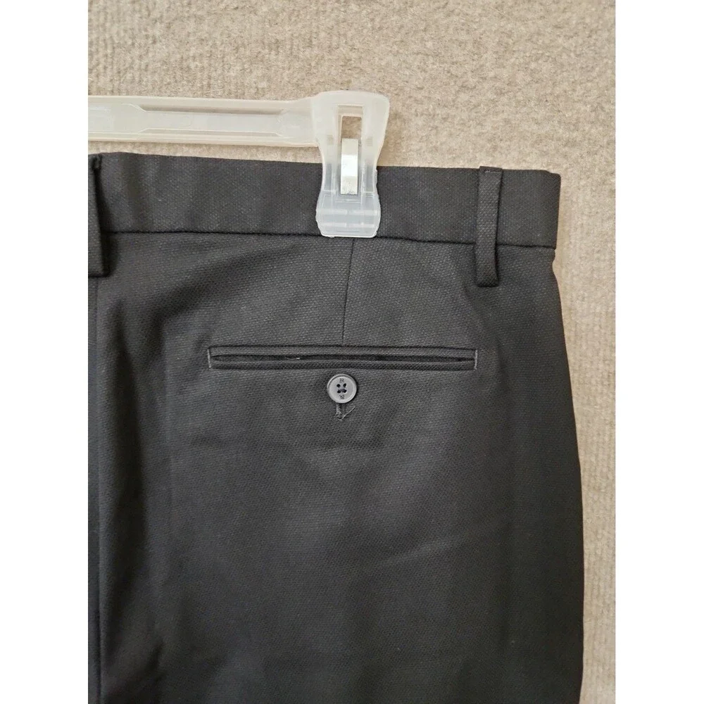 Banana Republic Yachter Suit Trouser Pants Mens 34x36(34) Black Tailored Fit NEW
